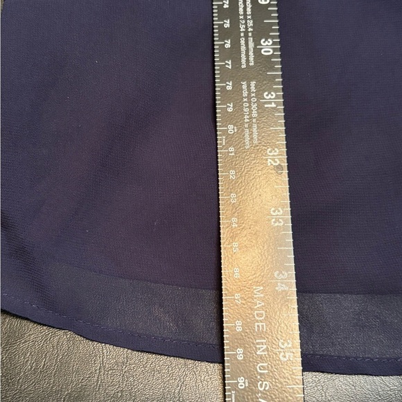 Luxology Blue Bell Sleeve Crew Neck Dress size M - Picture 10 of 10